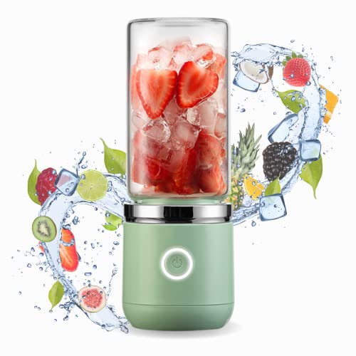 Blend In® Blender 2.0 - Smoothie Maker, USB Standmixer, Mini Mixer To Go mit Trinkbecher - Auch perfekt als Eiweißpulver Shaker oder für Grüne Smoothies - Borosilikatglas Becher mit Twist Off Deckel von Blend In