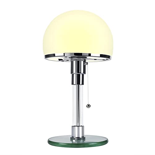 Bleyoum Schreibtischlampe,Desk lamp,Pilz lampe,LED Dimmable Tischleuchte,Eye-Friendly Tischlampe,Bürolampe,Nordischer Design Stil Glass Tischlampe,LED Desk Lights,Nachttischlampe für Schlafzimmer von Bleyoum