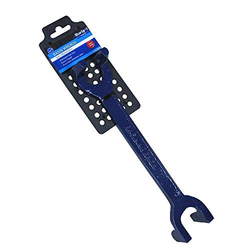 Blue Spot Tools 06326 Bluespot Beckenschlüssel mit fester Klaue, 13 und 19 mm, blau von Blue Spot Tools