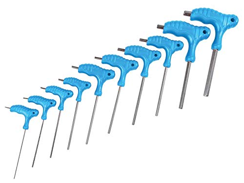 BlueSpot Tools 12185 Sechskantschlüssel-Set, metrisch, T-Griff, 2–10 mm, 10 Stück von Blue Spot Tools