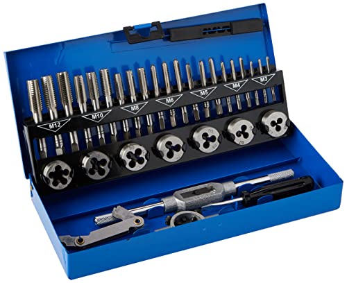 BlueSpot Tools 22301 Gewindeschneider-Set, metrisch, 32-teilig (M3-M12) von Blue Spot Tools