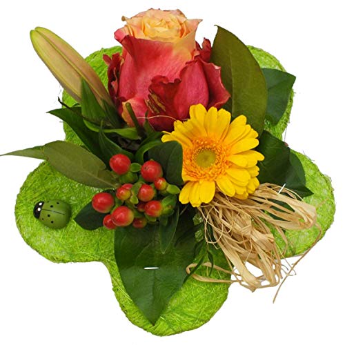 Blumenstrauß Schön, dass es Dich gibt + kostenlose Glückwunschkarte Blumenstrauß Blumenversand von Blumen-Senf