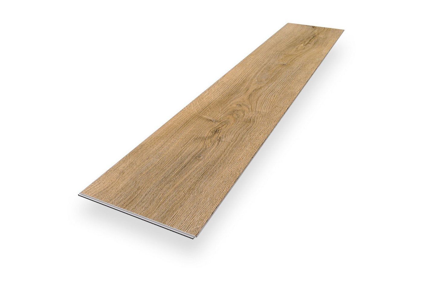 Bodenglück Vinylboden Klick-Vinyl Cuxhaven, Braun, natürliche Holzoptik mit Trittschalldämmung, 1220 x 225 x 5 mm, Paketpreis für 2,2m², TÜV geprüft von Bodenglück