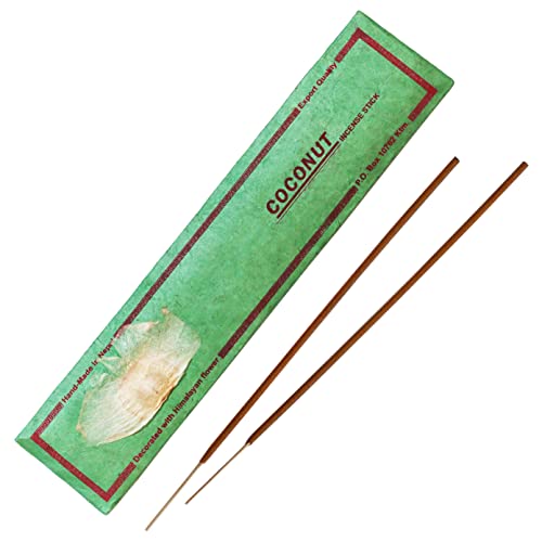 Bodhi® Premium Kokosnuss Räucherstäbchen, aus Nepal, 100% natürlich & Bio,15 stück von Bodhi