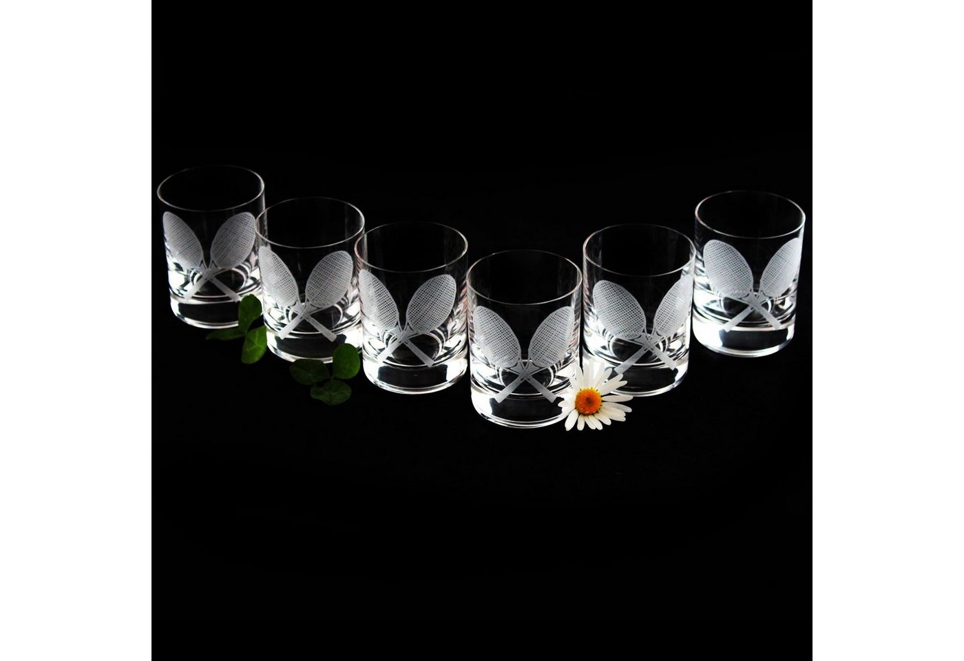 Bohemia Crystal Schnapsglas Barline, Kristallglas, veredelt mit Gravur, 6-teilig, Inhalt 60 ml, Schnapsglas-Set von Bohemia Crystal