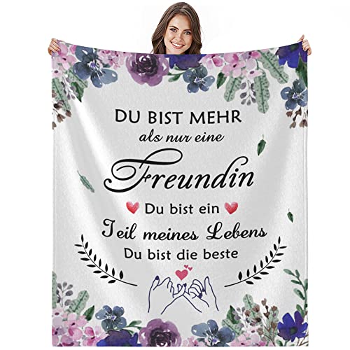 Bold And Brash Beste Freundin Geschenke, Geburtstagsgeschenk für Meine Beste Freundin Schwestern, Kuscheldecke Flauschig Fleecedecke Geschenkideen zum Geburtstag Weihnachten von Bold And Brash