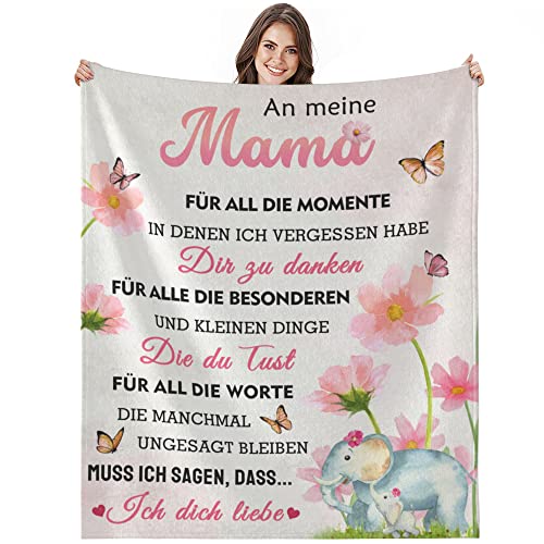 Bold And Brash Geschenke für Mama, Muttertagsgeschenk Decke für Mama Geburtstagsgeschenk für Mama, Mütter Geschenkideen, Flauschige Fleecedecke 200x150cm von Bold And Brash