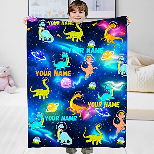 Bold And Brash Kuscheldecke Personalisierte Geschenke für Kinder Jungen Mädchen Baby, Personalisierte Kinderdecke mit Name und Motivfarbe, Super Weiche Fleecedecke Wohndecke Ideal für Geburtstag von Bold And Brash