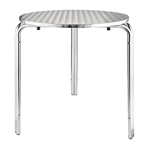 Bolero cg836 Bistro Tisch, rund, Silber, 720(H) x 700(Ø)mm von Bolero