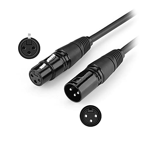 Bolwins G71CS Mikrofonkabel XLR Kabel 5m Mikrofonkabel XLR Stecker auf XLR Busche Audio Kabel Verlängerungskabel für Mikrofon, Verstärker, Mischpult oder Lautsprechersystem von Bolwins