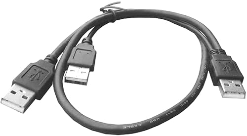 Bolwins R39S USB 2.0 Verlängerungskabel USB A Stecker auf 2X USB 2.0 A Stecker Y Splitter Hub Adapterkabel Datenladekabel Verlängerungskabel 70cm von Bolwins