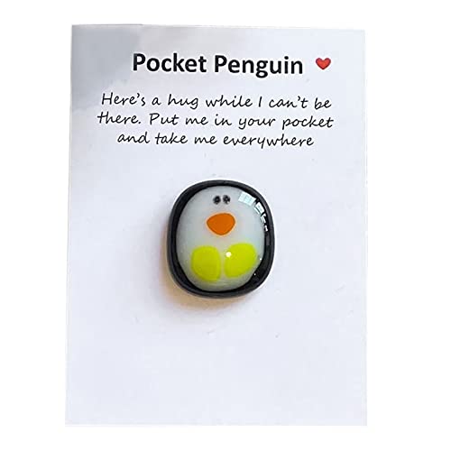 A Little Pocket Penguin Hug Mini Süß Taschen-Pinguin-Umarmung Andenken Ornament Besondere Ermutigung Geburtstag Hochzeit Party Valentinsgrüße Pinguin Geschenk (A) von BomKra