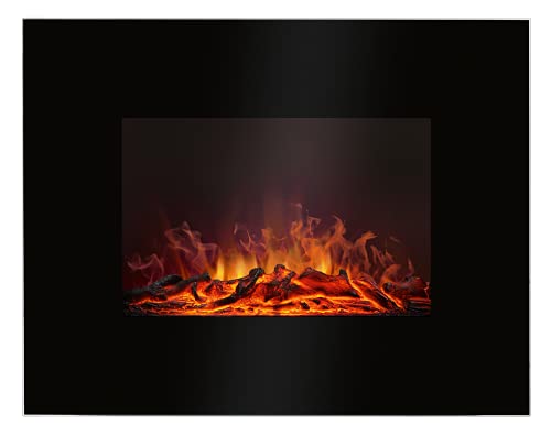 Bomann EK 6023 CB Elektrischer Kaminofen, mit Flammensimulation und Heizlüfterfunktion, 2-stufiger Heizlüfter 900 W/1850 W, Flammeneffekt in 4 Stufen schaltbar, Schwarz von Bomann