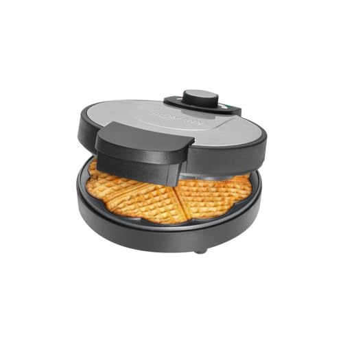 Bomann® Waffeleisen mit Ø 18cm antihaftbeschichteter Backfläche | Waffeleisen Herzform | mit stufenlos einstellbaren Bräunungsgrad & Backampel | Waffle Maker mit Edelstahleinlage | 1000W | WA 1365 CB von Bomann