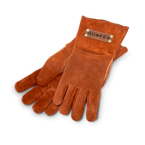 BonFeu BonGloves - Hitzebeständige Handschuhe - BBQ Handschuhe - bis zu 500 Grad hitzebeständig - Outdoor-Kochhandschuhe - Ofenhandschuhe von BonFeu