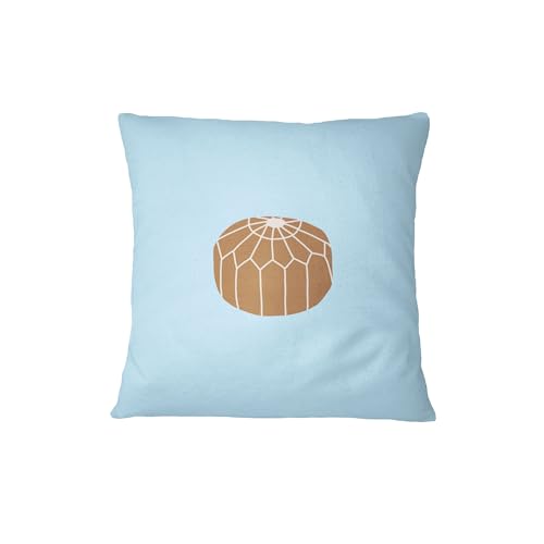 Bona Basics, Dekorative Kissenhülle, Dekorative Kissenhülle, Heimdekoration, für Sofa, Cafeteria,Größe:45X45cm, Farbe:Hellblau von Bona Basics