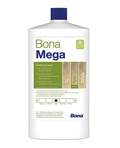 Bona Mega Versiegelung für Holzböden WT133313012, seidenmatt, 1 l von Bona