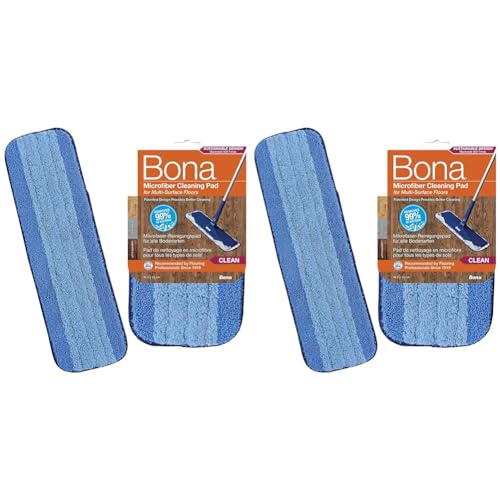 Bona Reinigungspad, Polyester, Blue, 25,5 cm (Packung mit 2) von Bona