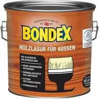 Holzlasur für Außen Kalk Weiß 2,50 l - 377942 - Bondex von Bondex