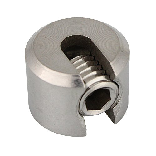 2 Stück Klemmstopper 1-teilig DS= 6 mm M10 - Edelstahl A4 (V4A) Seilklemme Seilstopper Klemme Drahtseilklemme I BOOTSTEILE BRAUER® von BOOTSTEILE BRAUER