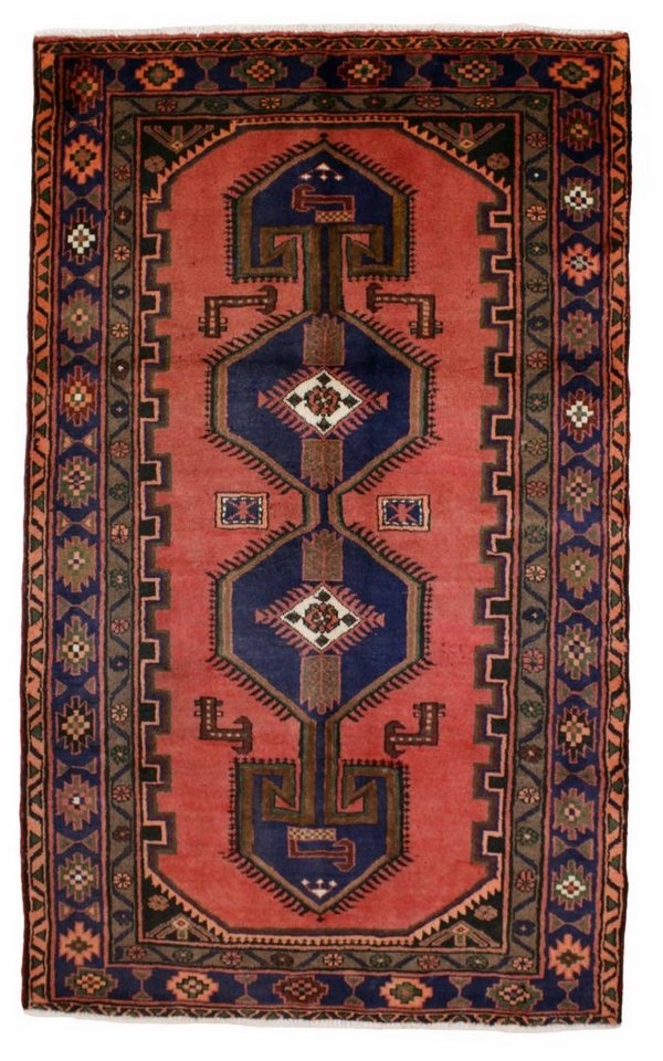 Orientteppich Perserteppich Hamadan 210 x 127 cm, Borento, rechteckig, Höhe: 10 mm, Handgeknüpft von Borento
