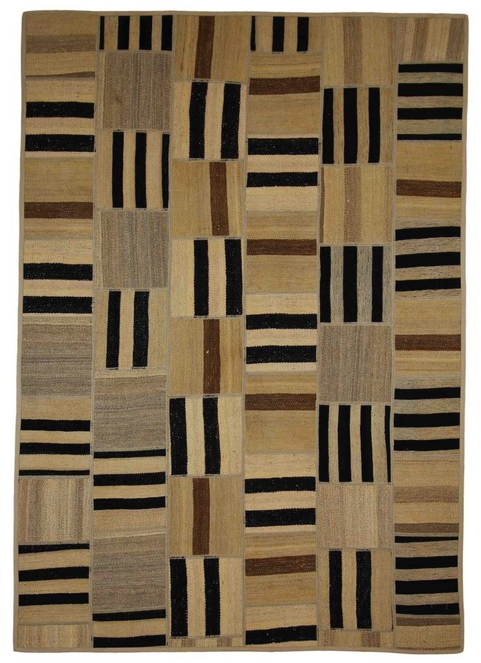 Teppich Perserteppich Patchwork-Kelim 239 x 170 cm, Borento, rechteckig, Höhe: 4 mm, Handgewebt von Borento