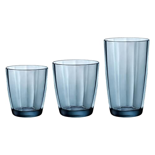 Bormioli Rocco Pulsarglaswaren -Set - 305ml, 390ml, 465ml - Blau - 18pc von Bormioli Rocco