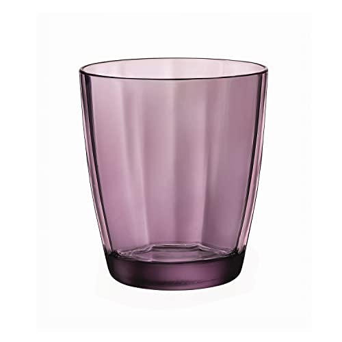 Bormioli Rocco 1337239 Pulsar Tumblers Glas Gläser Tassen 39 cl, Lila, Rosa von Bormioli Rocco