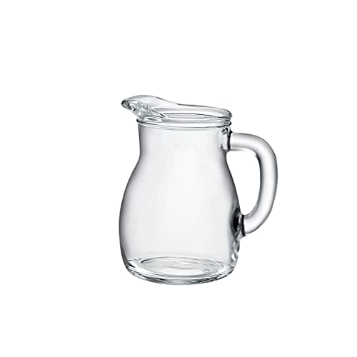 Bormioli Rocco 146160 Bistrot Krug, mit Füllstrich bei 1l, Glas, transparent, 1 Stück von Bormioli Rocco