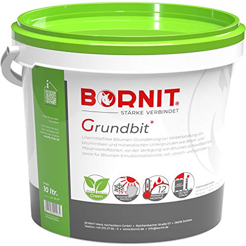 BORNIT - Grundbit Bitumen Voranstrich Grundierung - Gebindegröße: 10 Liter von BORNIT
