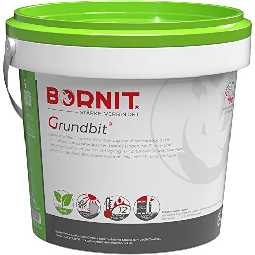 BORNIT - Grundbit Bitumen Voranstrich Grundierung - Gebindegröße: 5 Liter von BORNIT