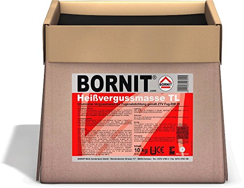 Bornit - Heißvergussmasse TL Reparatur von Schäden in Asphalt und Beton - Gebindegröße: 10 kg von Bornit