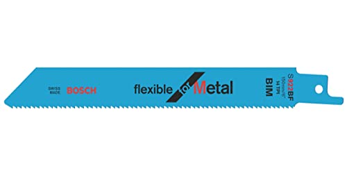 Bosch Accessories Bosch Professional 25 Stück Säbelsägeblatt S 922 BF Flexible for Metal (für Metall, 150 x 19 x 0,9 mm, Zubehör Säbelsäge) von Bosch Accessories