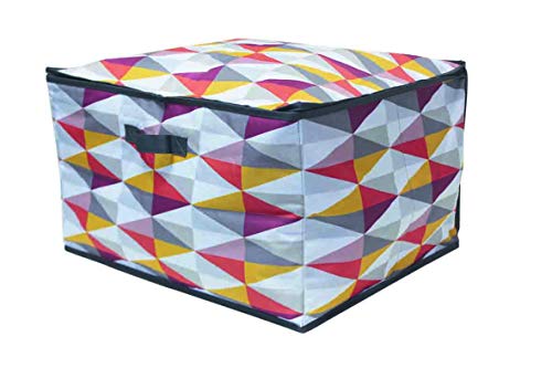 Aufbewahrungstasche aus Polyester, mehrfarbig, 43 x 55 x 33 cm von Box and Beyond