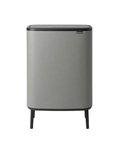 Brabantia Bo Touch Abfalleimer Hi Recycling 2x 30L, Mineralgrau von Brabantia