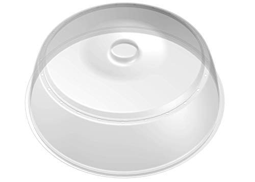 BranQ - Home essential Mikrowellenabdeckhaube, BPA-frei Kunststoff, Transparent, Ø 27x9 cm von BranQ - Home essential