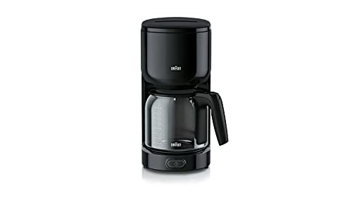 Braun Household PurEase Kaffeemaschine KF 3120 BK – Filterkaffeemaschine mit Glaskanne für 10 Tassen Kaffee, Kaffeezubereiter für einzigartiges Aroma, integrierter Wasserfilter, 1000 Watt, schwarz von Braun Household