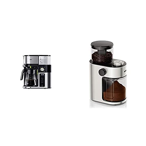 Braun MultiServe KF 9050 BK Kaffeemaschine - Filterkaffeemaschine + Braun FreshSet KG7070 Kaffeemühle | French Press, Filterkaffee von Braun Household