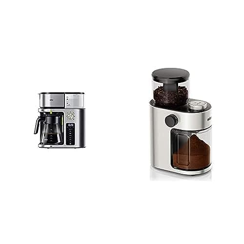 Braun MultiServe KF 9170 SI Kaffeemaschine - Filterkaffeemaschine + Braun FreshSet KG7070 Kaffeemühle | French Press, Filterkaffee von Braun Household