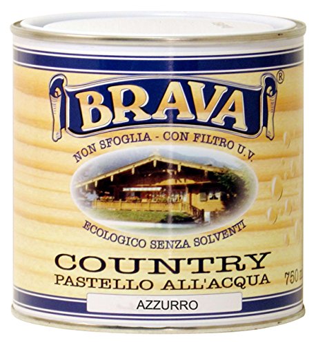 BRAVA coua7 Country Pastell-Holz wasserfest, hellblau, 750 ml von Brava