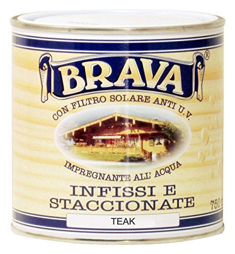 BRAVA ist7 Imprägniermittel für Holz wasserfest, Teak, 750 ml von Brava