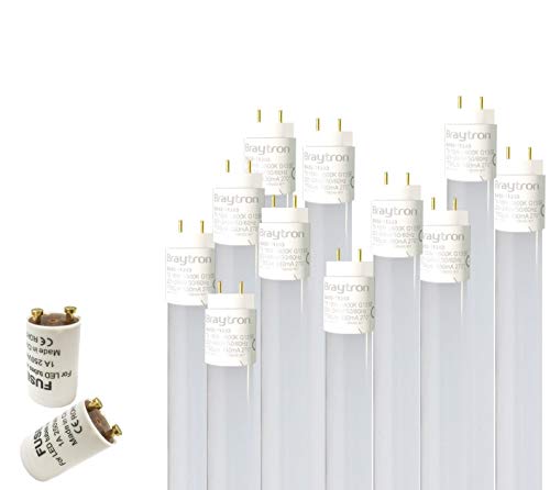 25x 150cm LED Röhre G13 T8 Leuchtstofföhre Tube / 24W Neutralweiß (4200K) 2430 Lumen 270° Abstrahlwinkel/inkl. Starter 25er Pack/milchweiße Abdeckung von Braytron