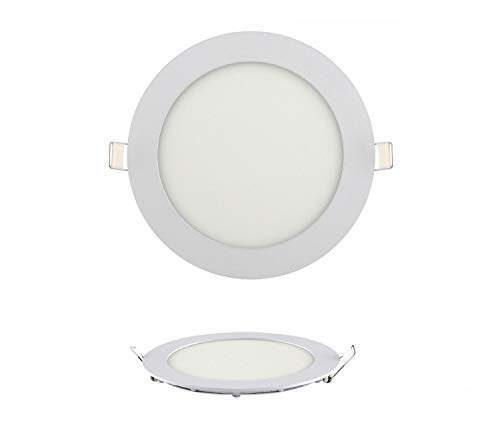 Braytron 20x 12W LED Panel Einbaustrahler Spot Einbauleuchte Neutralweiß 4200K 910 Lumen Deckenleuchte Rund von Braytron