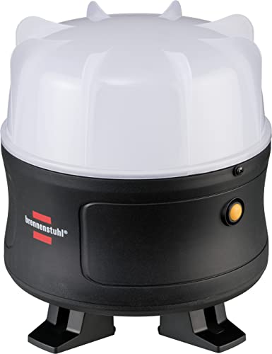 Brennenstuhl Mobiler 360° LED Akku Strahler/LED Baustrahler 30W (Arbeitsleuchte 3000lm, mit Li-lon Akku, max. Leuchtdauer 12h, LED Bauscheinwerfer für außen, IP54) von Brennenstuhl