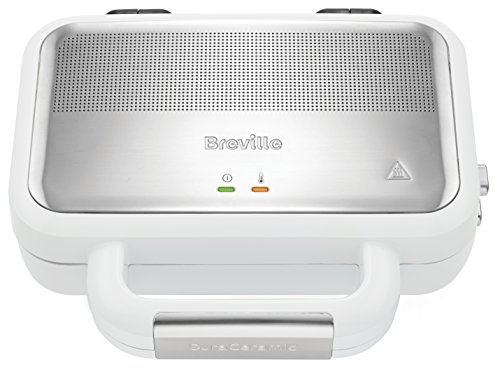 Breville DuraCeramic Sandwichmaker mit tiefen Platten | Sandwichtoaster für 2 Scheiben [VST074X] von Breville