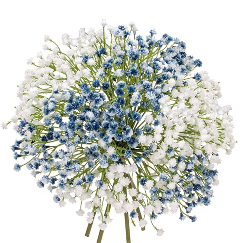 10 Stück Schleierkraut Künstliche Blumen Gypsophila Kunstblumen Wie Echt Kunstzweig Blumensträuße für Hochzeit Party Home Décor von Briful