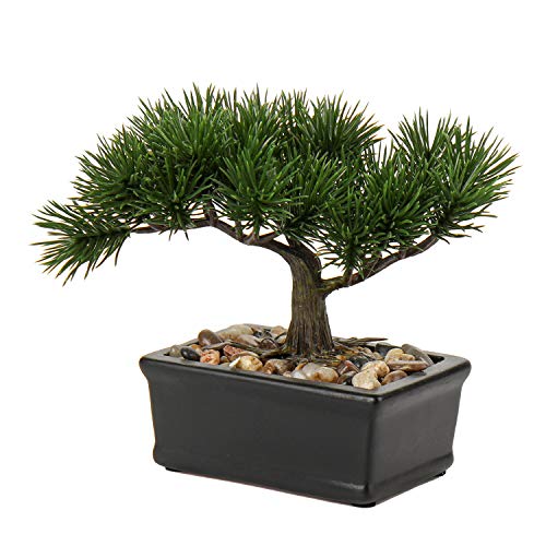 U/S Künstliche Bonsai-Baumpflanzen für Bauernhaus, Zuhause, Küche, Badezimmer, Büro, Dekoration, kleines künstliches Grün für Hausdekorationen, Topfpflanzen (Bonsai-Baum #01) von Briful