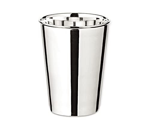 Brillibrum Design Trinkbecher versilbert Taufbecher mit Namen Metall Becher Silber Gourmet Tasse Trinkbecher Stiftebecher (Höhe: 10cm (Gravur bis 10 Zeichen)) von Brillibrum