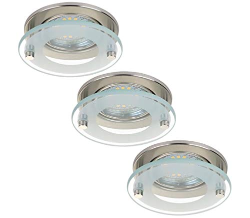 Briloner Leuchten LED Einbauleuchten-Set 7203-032, 3-flammig, matt-nickel, 4 Watt von Briloner Leuchten