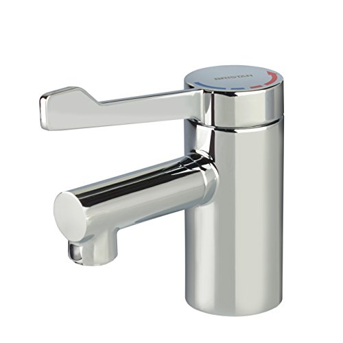 Bristan SOLO2-T3LL Solo 2 Waschtischarmatur mit langem Hebel und Kupferstutzen, Chrome, Long Lever von Bristan